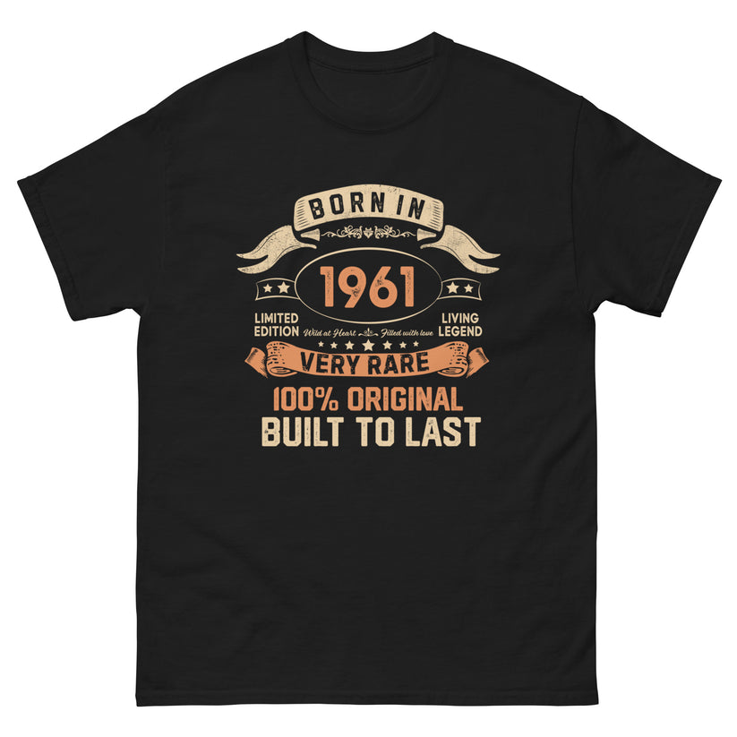 BORN IN 1961 LIMITED EDITION PREMIUM QUALITY T-SHIRT Buy 1 Get 1 Free