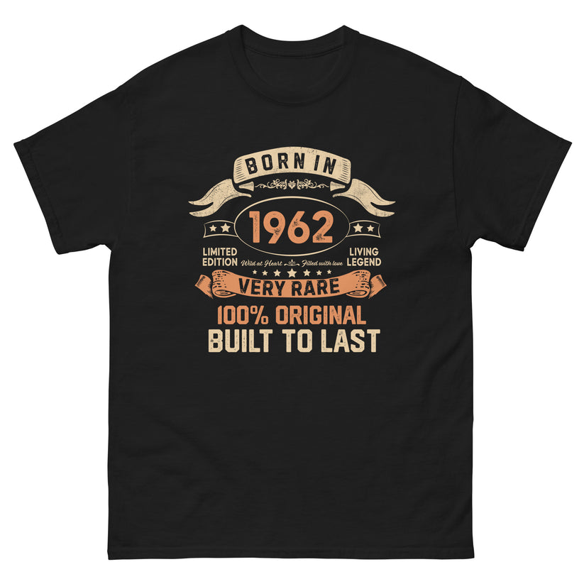 BORN IN 1962 LIMITED EDITION PREMIUM QUALITY T-SHIRT Buy 1 Get 1 Free