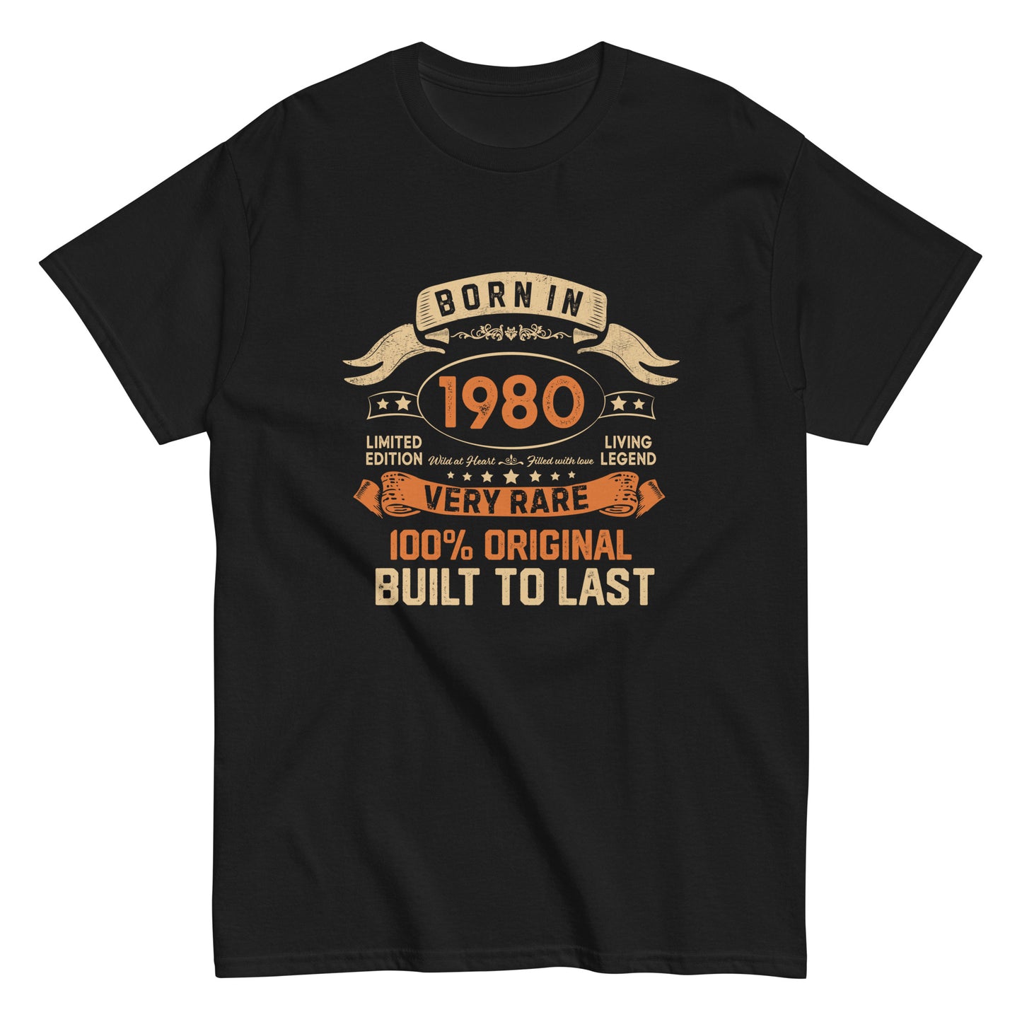 BORN IN 1980 LIMITED EDITION PREMIUM QUALITY T-SHIRT Buy 1 Get 1 Free