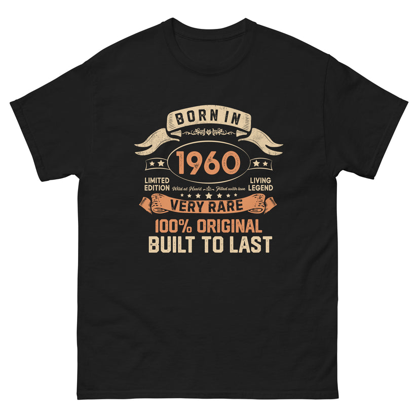 BORN IN 1960 LIMITED EDITION PREMIUM QUALITY T-SHIRT Buy 1 Get 1 Free