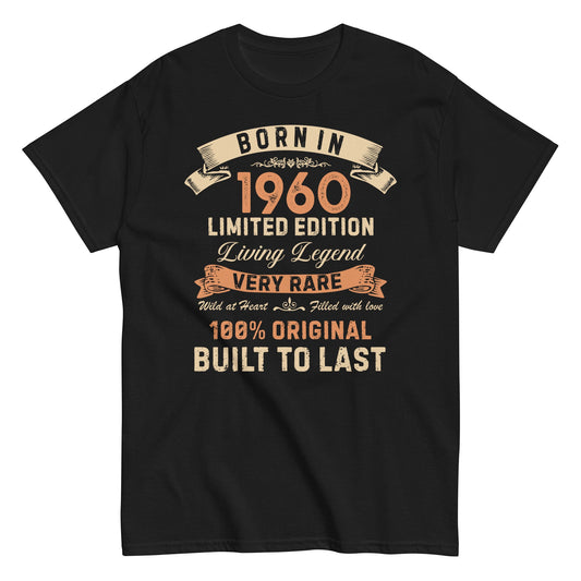 Born In 1960 64 Years Limited Edition Birthday T-shirt