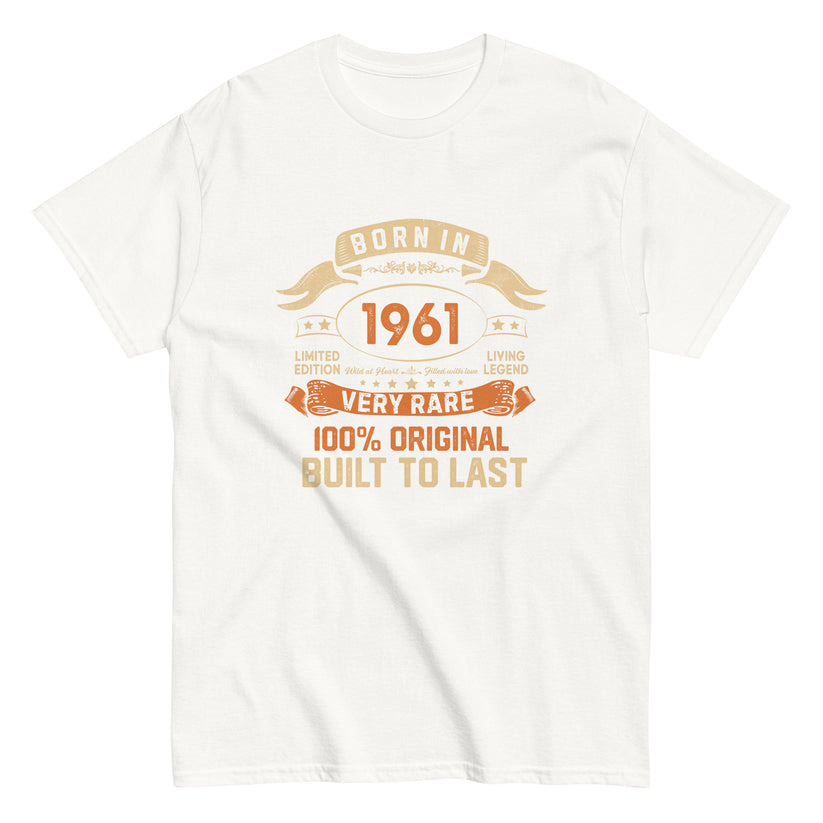 BORN IN 1961 LIMITED EDITION PREMIUM QUALITY T-SHIRT Buy 1 Get 1 Free