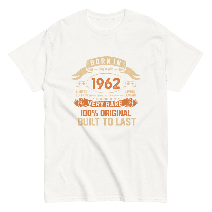 BORN IN 1962 LIMITED EDITION PREMIUM QUALITY T-SHIRT Buy 1 Get 1 Free