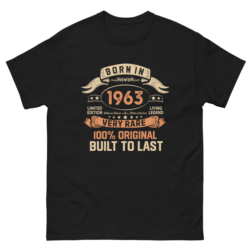 BORN IN 1963 LIMITED EDITION PREMIUM QUALITY T-SHIRT Buy 1 Get 1 Free