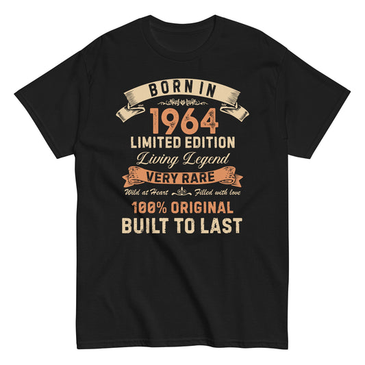 Born In 1964 60 Years Limited Edition Birthday T-shirt