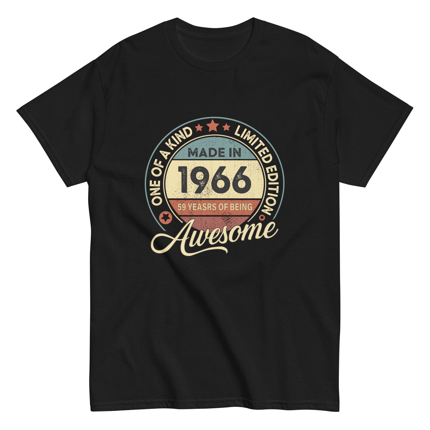 BORN IN 1966 59 YEARS BEING AWESOME PREMIUM BUY 1 GET 1 T-SHIRT