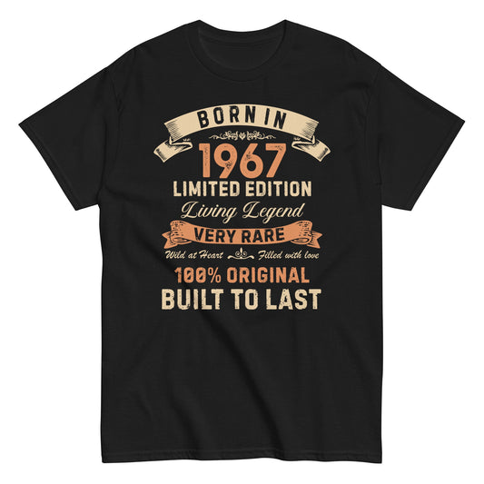 Born In 1967 57 Years Limited Edition Birthday T-shirt