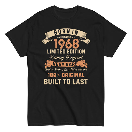 Born In 1968 56 Years Limited Edition Birthday T-shirt